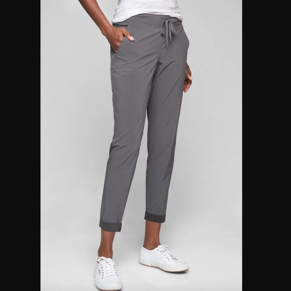 Grey Athleta Midtown Ankle Pant Size 4